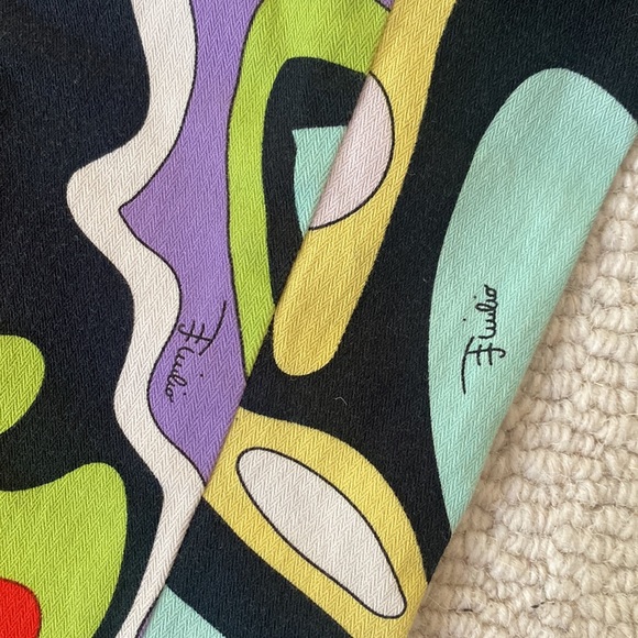 Straight leg designer PUCCI Cropped Ankle Pants sz 40/10 - Picture 6 of 9